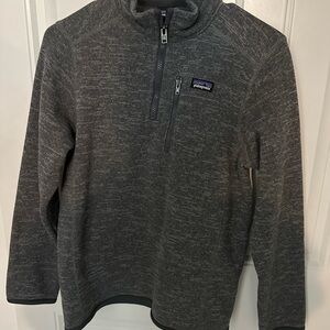Boys Patagonia Grey half zip pullover